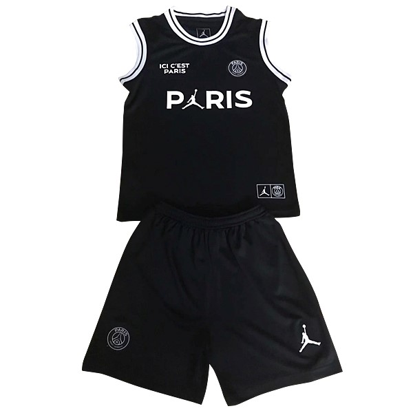 Maillot Football Paris Saint Germain Sin Mangas Enfant 2018-19 Noir